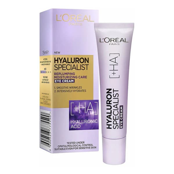 Loreal Hyaluron Expert Replumping Moisturising Care Eye Cream 15ml