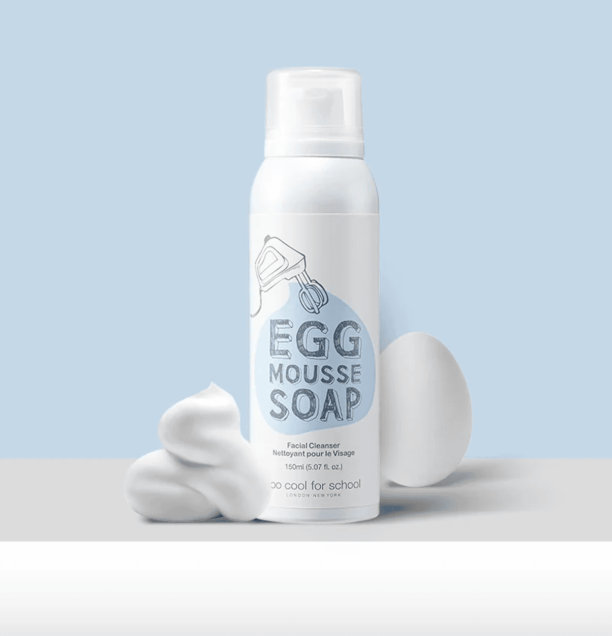 Too Cool For School Egg Mousse Soap Facial Cleanser 150ml